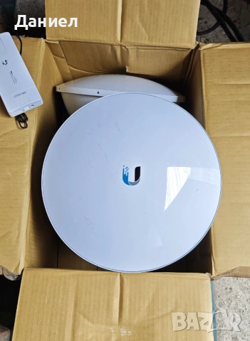 5Ghz 1Gbit/s+ WiFi bridge Ubiquiti AirFIBER 5X HD (x2), снимка 6 - Мрежови адаптери - 54071497