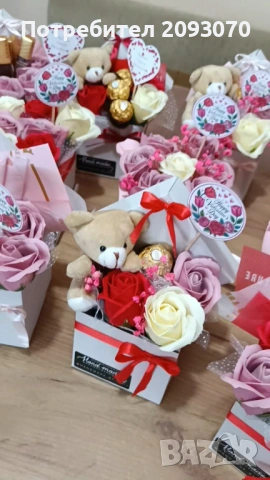 Кутия със сапунени рози, снимка 3 - Подаръци за жени - 53209377