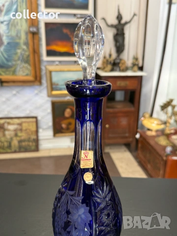 Кристална гарафа от реномираната марка Nachtmann. №7925, снимка 3 - Антикварни и старинни предмети - 53731823