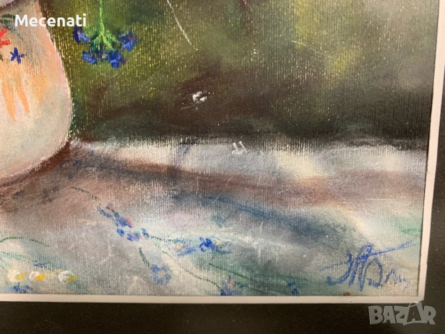 МИХАИЛ БОГДАНОВ акварел/натюрморт, снимка 4 - Картини - 53110785