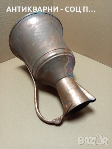 Стара Масивна Медна Бакърена Кана За Вино 3.8лт., снимка 7 - Антикварни и старинни предмети - 50887319