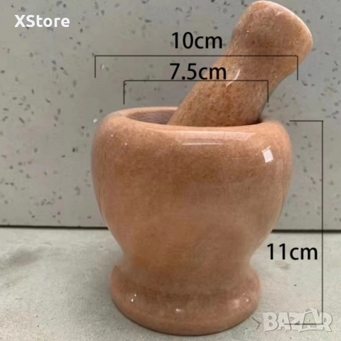 Каменно хаванче за стриване на чесън, снимка 5 - Други - 52517381