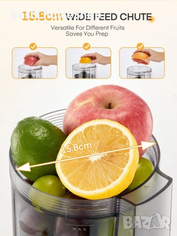 Електрически цитрусов сокоизстисквачка FOHERE Автоматичен 100W, снимка 12 - Сокоизстисквачки и цитрус преси - 53841807