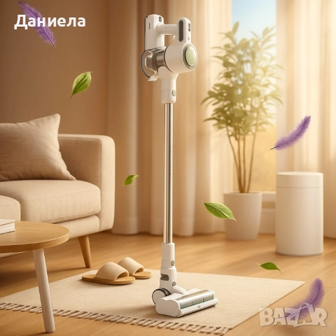 Безжична прахосмукачка Solac Turbobat Power - С HEPA филтър и LED четка