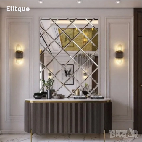 Огледални стикери за стена 32 броя – Лесен начин да преобразиш дома си с модерна елегантност, снимка 5 - Други - 52853474