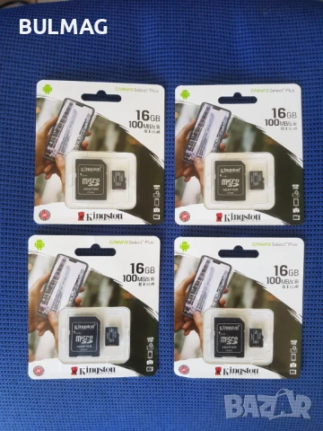 Памет за телефон - Kingstone 16GB  Micro SDHC  V10, снимка 2 - Друга електроника - 50908097