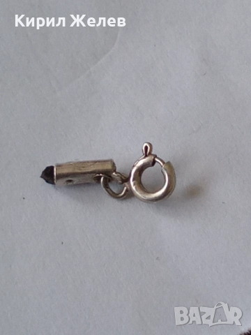 Сребърна карабинка закопчалка 19982, снимка 3 - Колиета, медальони, синджири - 52243874