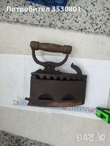 Стара автентична ютия на жар , снимка 4 - Други ценни предмети - 53454642