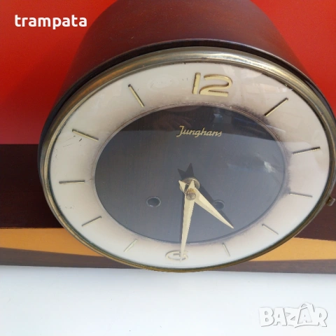 НАЙ ДОБРАТА ОФЕРТА Настолен стар немски  часовник  Junghans, снимка 4 - Антикварни и старинни предмети - 53143836