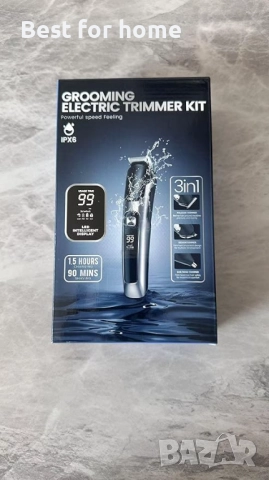 Електрическа самобръсначка за брада и коса с 3 гребена, снимка 2 - Електрически самобръсначки - 52185928