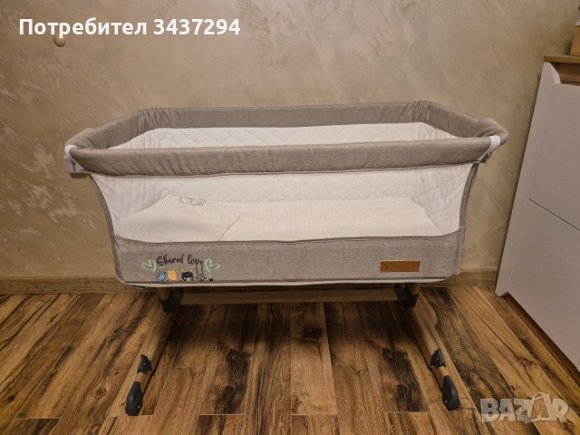 Бебешко легло Cangaroo "Next to me ", снимка 2 - Кошарки - 53712493