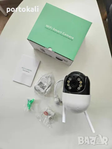 +Гаранция! Висококачествена водоустойчива безжична Wi-fi камера QF513 5MP, снимка 3 - IP камери - 49916674