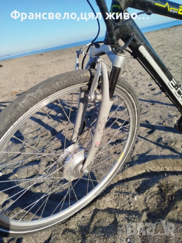 28 цола алуминиев електрически велосипед колело с ключ и зарядно , снимка 2 - Части за велосипеди - 49503042