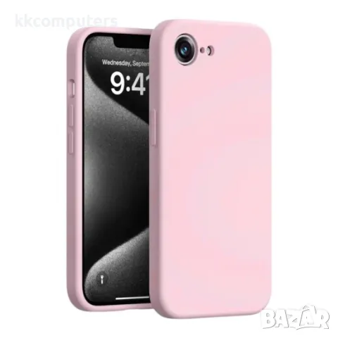 Силиконов кейс bSmart Silicone Soft Cover, За iPhone 16e, Розов