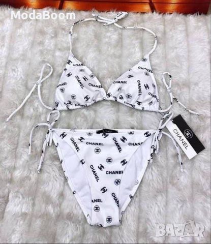 Дамски бански 2 части Louis Vuitton👙Chanel👙Fendi👙Burberry Код D206, снимка 10 - Бански костюми - 46433646