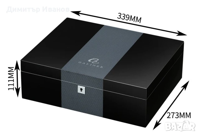 Galiner кедров хумидор със овлажнител и хидрометър за 30-50 пури, снимка 10 - Други - 50992266