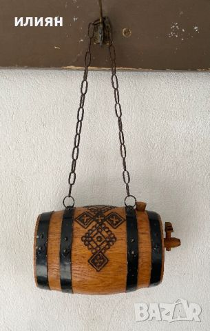 Дъбово Буре  за интериорна украса  с подарък още едно   , снимка 1 - Бидони, бурета и бъчви - 42200806