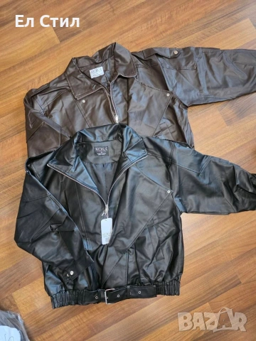 💎Кожено яке с м л oversize,Еконт, снимка 5 - Якета - 54074545