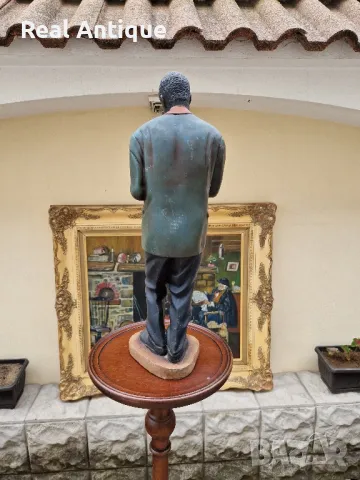 Чудесна антикварна колекционерска холандска фигура статуетка музикант , снимка 6 - Статуетки - 50166717