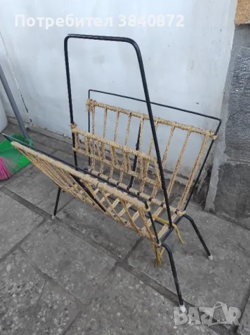 ретро стойка за весници и списания и нощна лампа..., снимка 2 - Антикварни и старинни предмети - 49627120