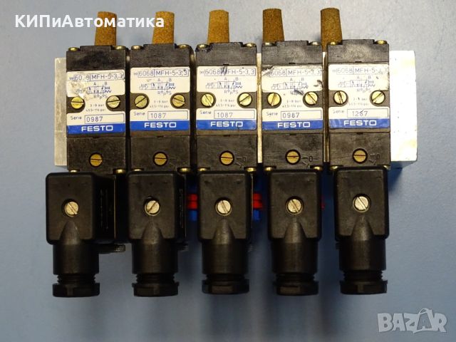 пневматичен разпределител Festo MEH-5-33 Pneumatic Directional Control Valve 24VDC, снимка 2 - Резервни части за машини - 46582838