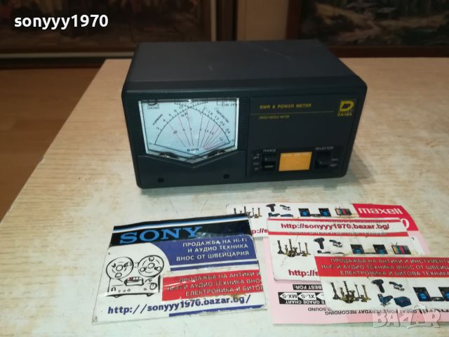  DAIWA SN-103 CROSS NEEOLE METER SWR & POWER METER-GERMANY 2306242028, снимка 2 - Ресийвъри, усилватели, смесителни пултове - 46330609