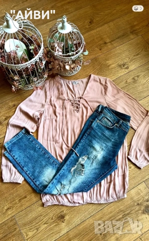 Дамски маркови дънки и риза, снимка 3 - Дънки - 54031167