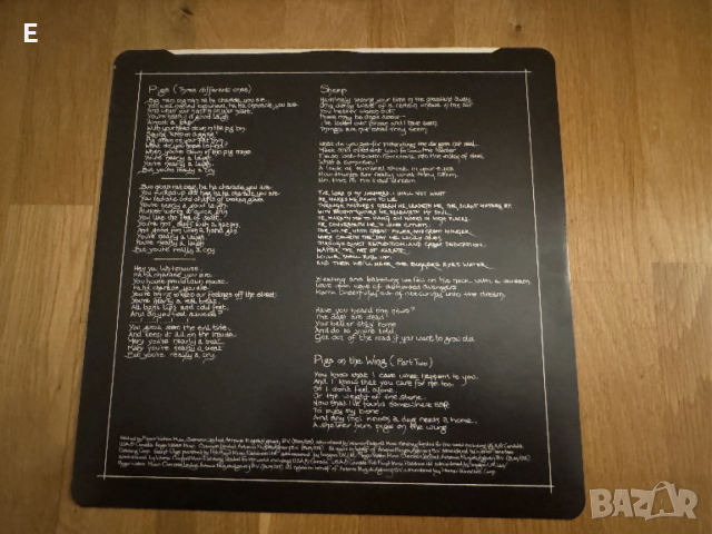 Pink Floyd Animals LP 1977, снимка 4 - Грамофонни плочи - 53287671