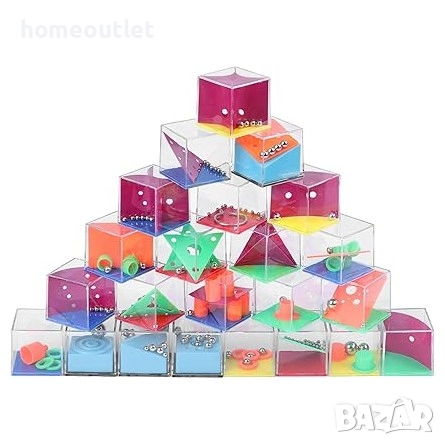 ПРОМОЦИЯ 3D Мини Лабиринт / Балансиращ Пъзел - 24 части - HEREFUN X001214U8R , снимка 2 - Образователни игри - 52837025
