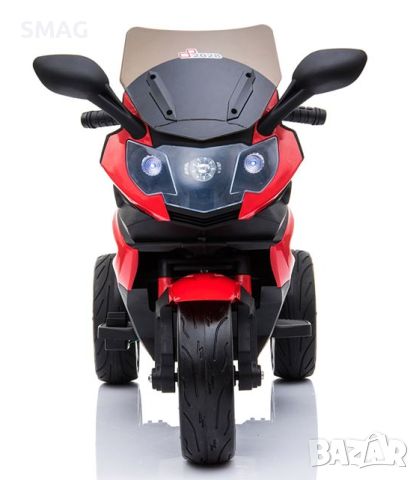 Електрически скутер 6V със звук червено черно, снимка 5 - Електрически играчки - 45858961