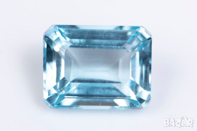 Син топаз 3.05ct 9x7mm октагон шлифовка №2, снимка 1 - Други - 46281222