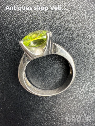 Сребърен пръстен с циркони №7351 , снимка 3 - Пръстени - 51427620