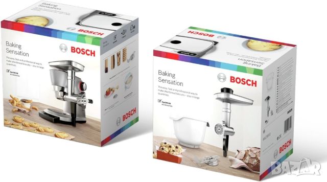 Комплект BOSCH BakingSensation за любителите на домашното печене MUZ9BS1, неръждаема стомана, снимка 3 - Кухненски роботи - 46272563