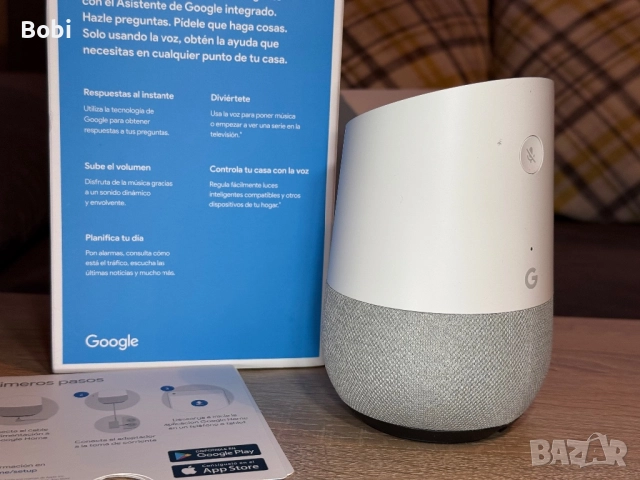 Google Home – Смарт асистент (1-во поколение), снимка 7 - Друга електроника - 52804380