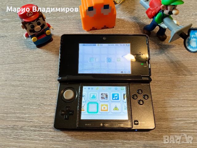 Nintendo 3ds тъмно сив , снимка 6 - Nintendo конзоли - 45640724