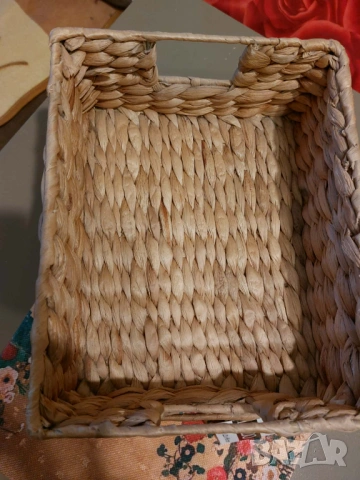 Нови плетени кошници от естествен материал, снимка 3 - Декорация за дома - 53300170