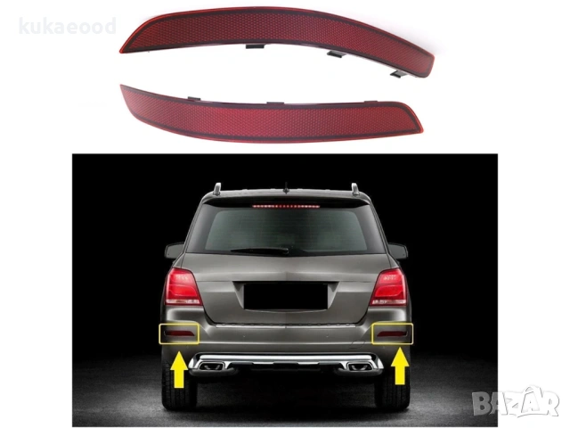 Рефлектор за задна броня на Mercedes GLK X204 Facelift, снимка 3 - Части - 54105006