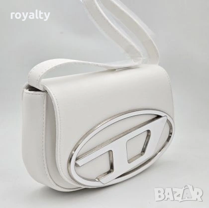 Diesel Нова Кожена Бяла Дамска Чанта , снимка 2 - Чанти - 53743707