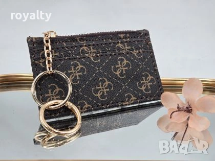 Guess Кожен Картодържател с Халка Гес 