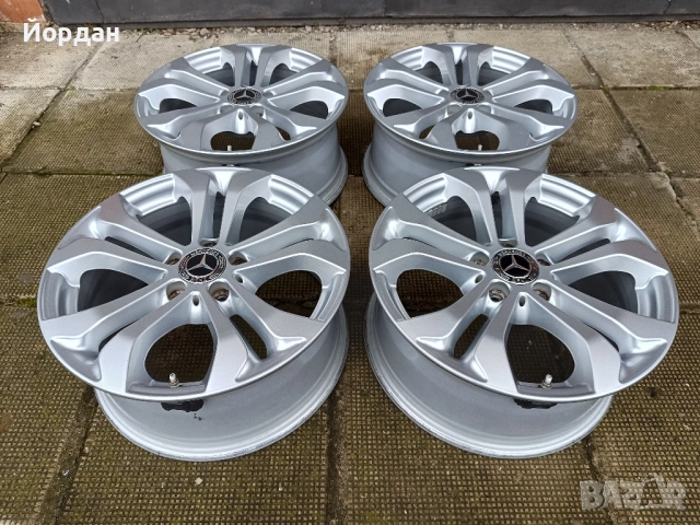 ОРИГИНАЛНИ джанти 17 ' цола 5x112 МЕРЦЕДЕС / MERCEDES BENZ ET36 7,5J 66,6, снимка 5 - Гуми и джанти - 53521977