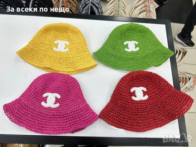 Chanel Лятна Шапка Шанел - Налични Различни Цветове Код E532, снимка 6 - Шапки - 50803166
