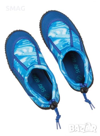 Детски плажни обувки със синя връзка, снимка 1 - Детски обувки - 46290335