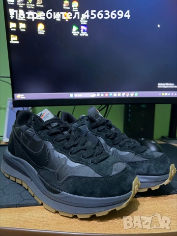 Маратонки Nike x Sacai VaporWaffle Black Gum
