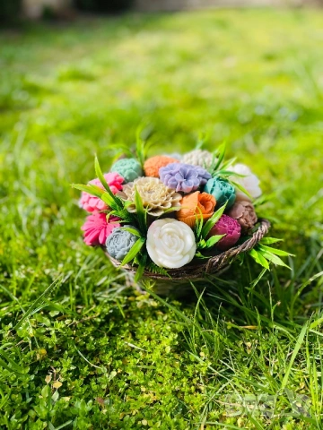 Вечен букет с аромат на уют и нежност