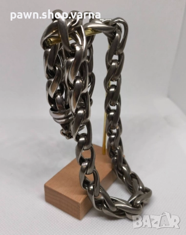 Масивен сребърен дамски синджир Chrome – 925 проба – 81,11 г – 44 см