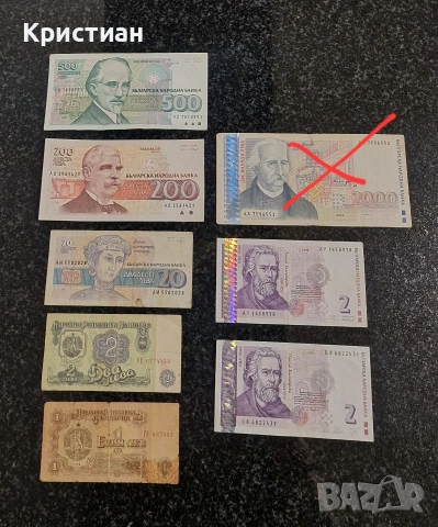 2000 лева 1994 година 