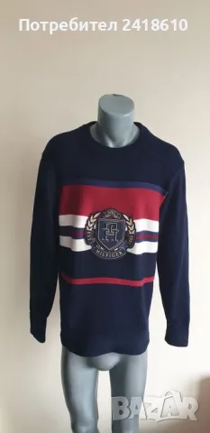 Tommy Hilfiger Organic Cotton Mens Size L НОВО! ОРИГИНАЛ! Мъжки Памучен Пуловер!, снимка 8 - Пуловери - 48416708