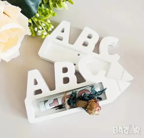 Молд АВС за бонбони Мерси и пари, подарък за училище , снимка 2 - Форми - 50072475