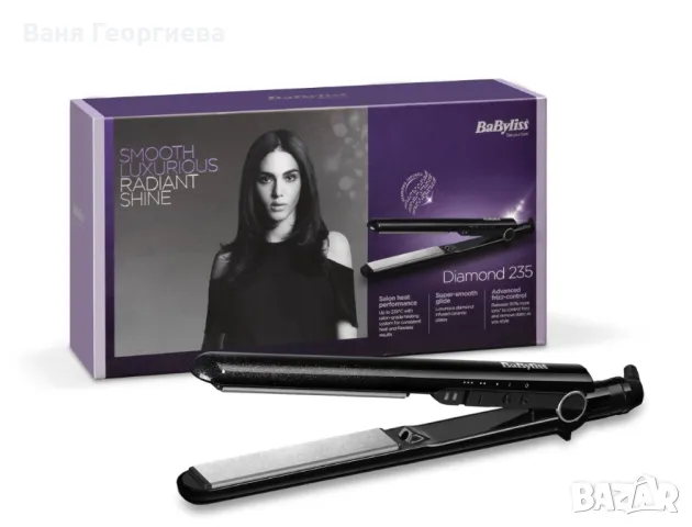 Оригинална Професионална Преса за Коса Babyliss Diamond 235, снимка 5 - Преси за коса - 38270993