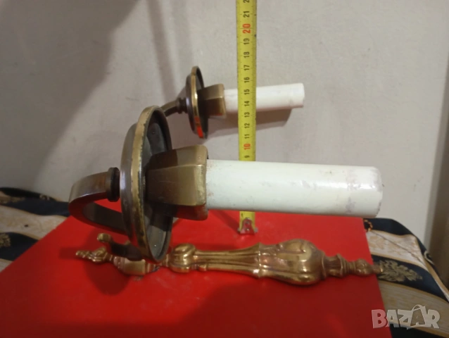 Винтидж аплик за стена, снимка 2 - Лампи за стена - 53978032